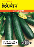 Squash (Summer) Zucchini Dark Green - Item #1928
