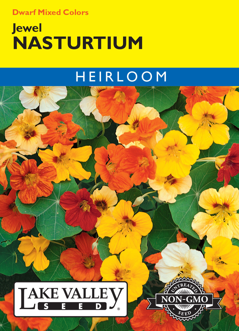 Nasturtium Jewel Dwarf Mixed Colors - Item #205
