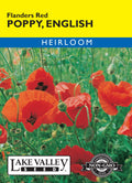 Poppy English Flanders Red - Item #247