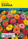Zinnia Button Box Mixed Colors - Item #3474