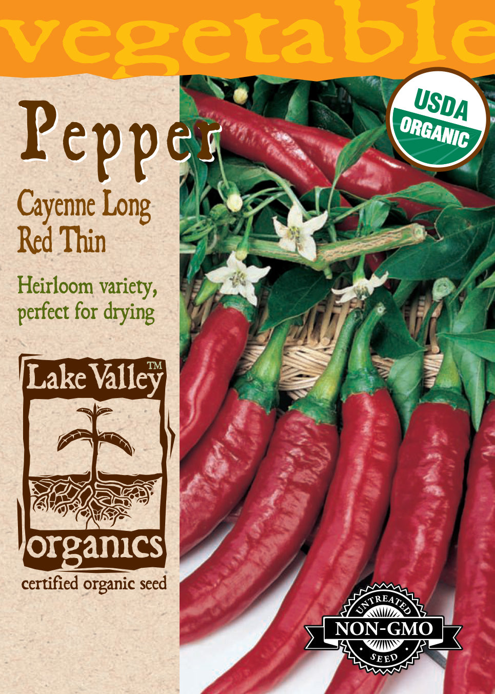 Pepper Hot Cayenne Long Red Thin - Item #4135