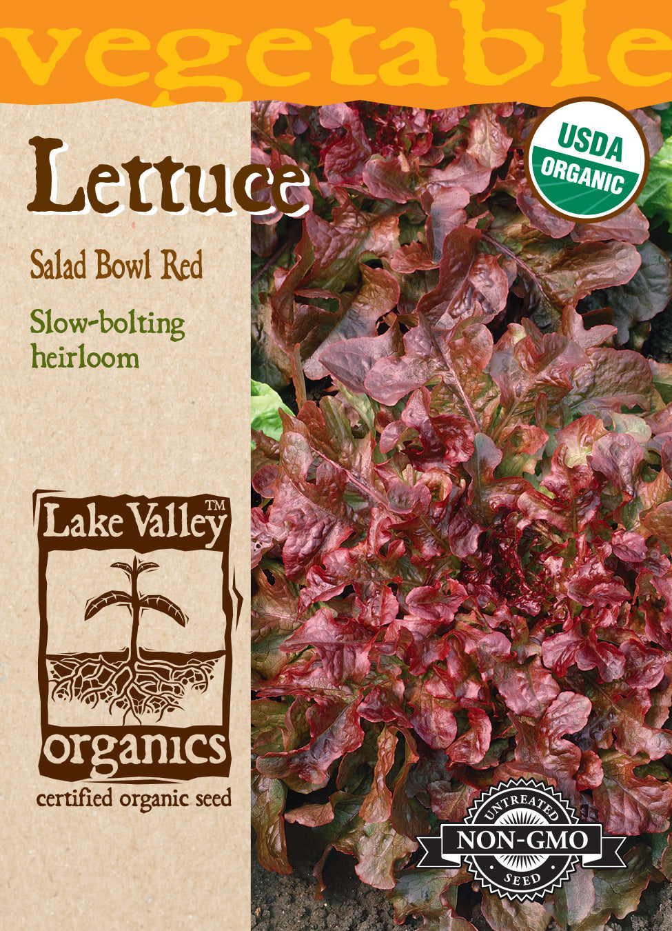 Lettuce Salad Bowl Red - Item #4482