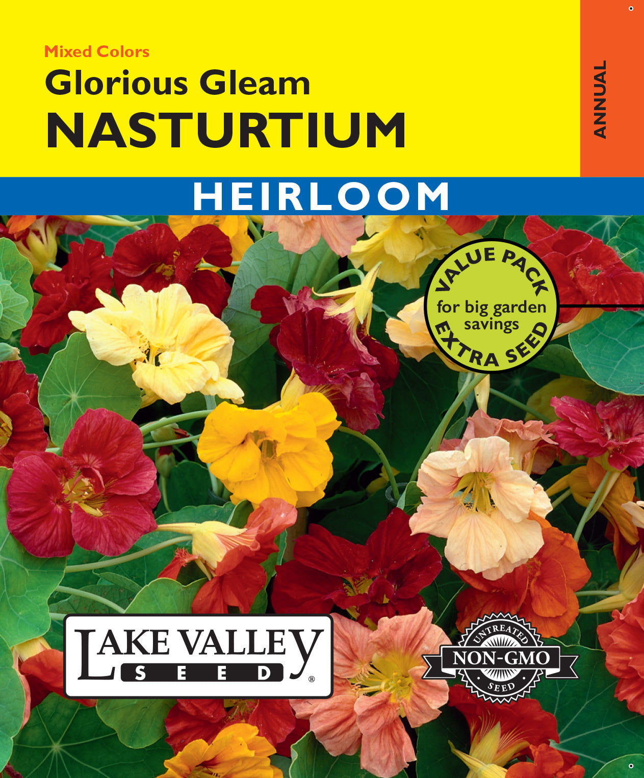 Nasturtium Glorious Gleam Mixed Colors - Item #497