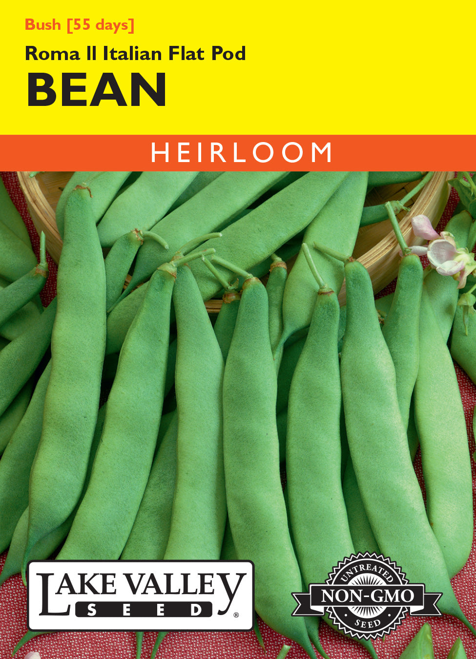 Bean (Bush) Roma II Italian Flat Pod - Item #513