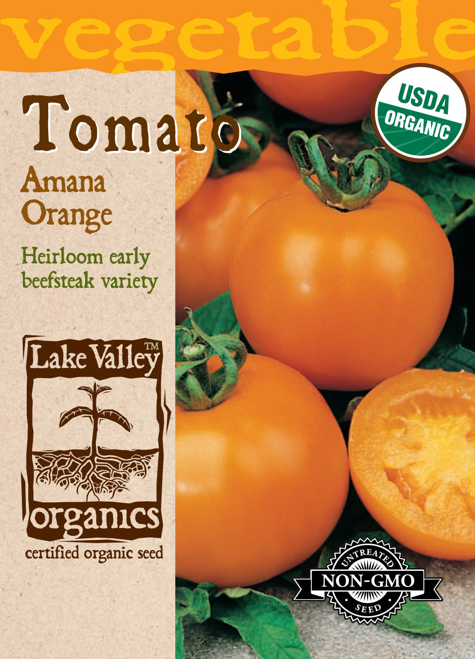 Tomato (Pole) Amana Orange - Item #877